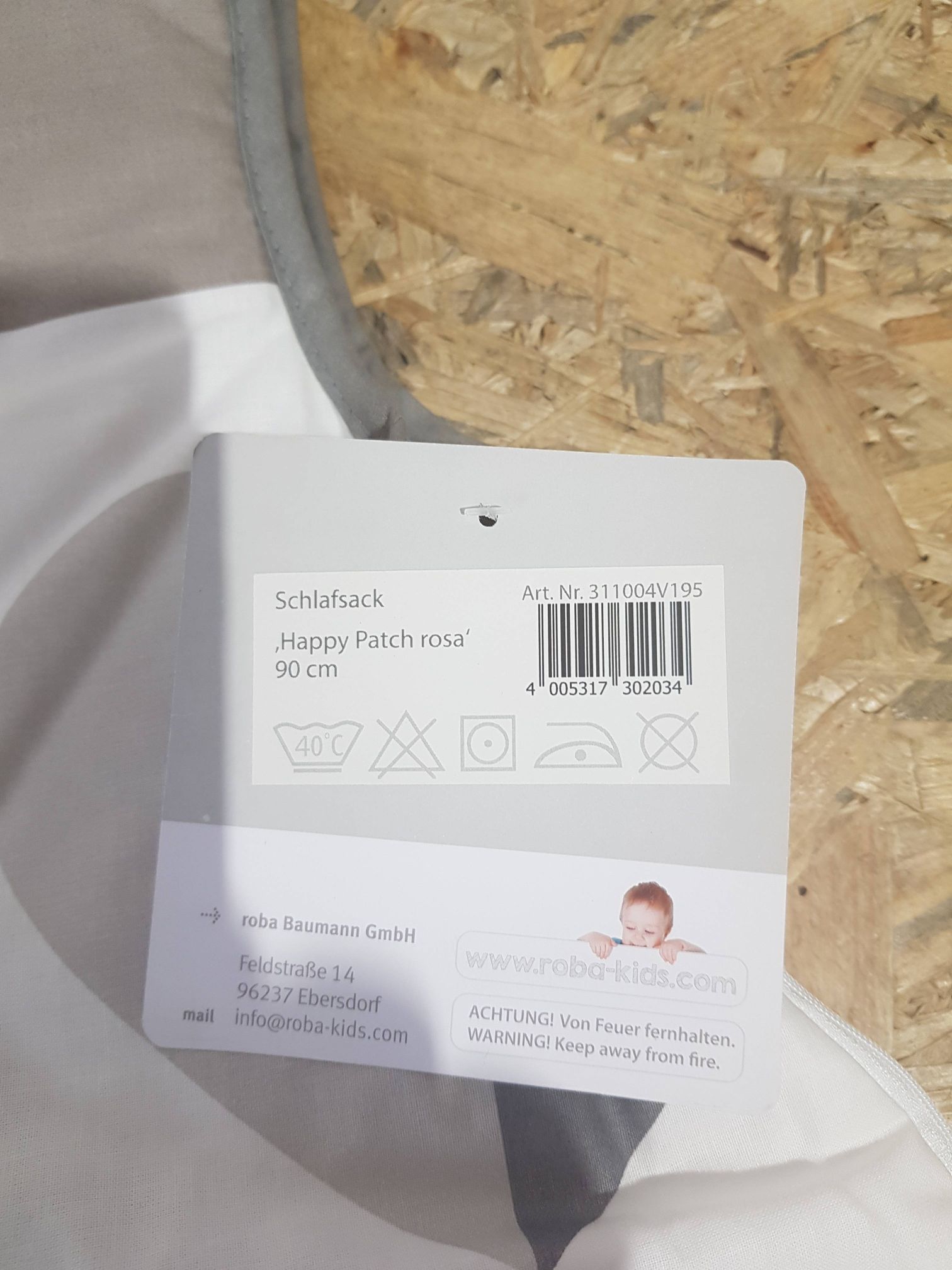 ŚPIWOREK DO SPANIA NIEMOWLĘCY ROBA 90 CM - obrazek 4